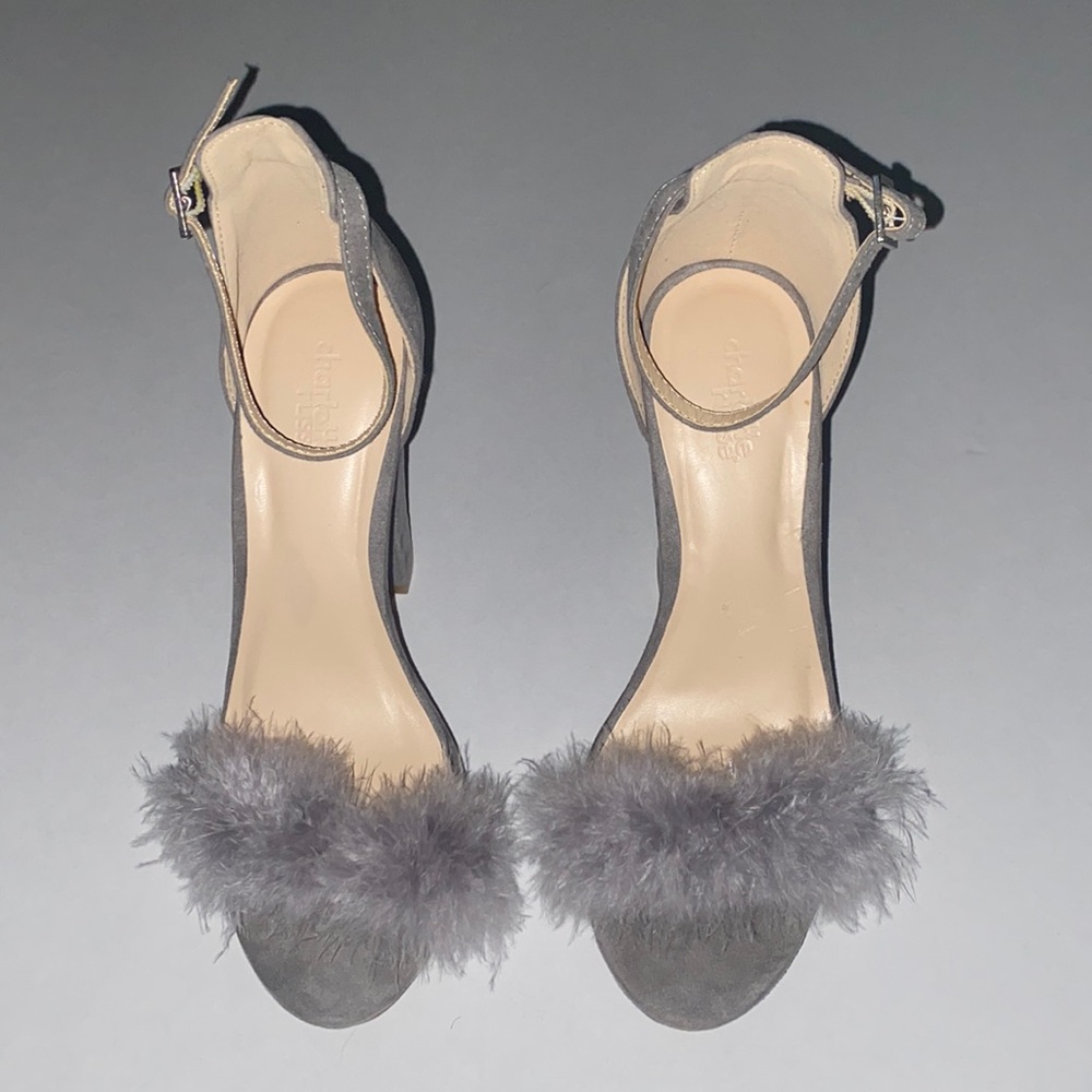 Charlotte Russe Womens Gray Heels - Size 7